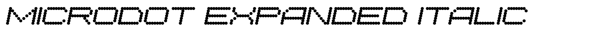 Microdot Expanded Italic image